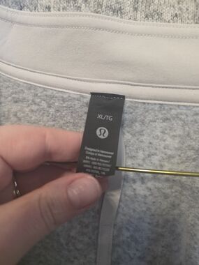 lululemon athletica Heather Gray Zip-Up Sweater